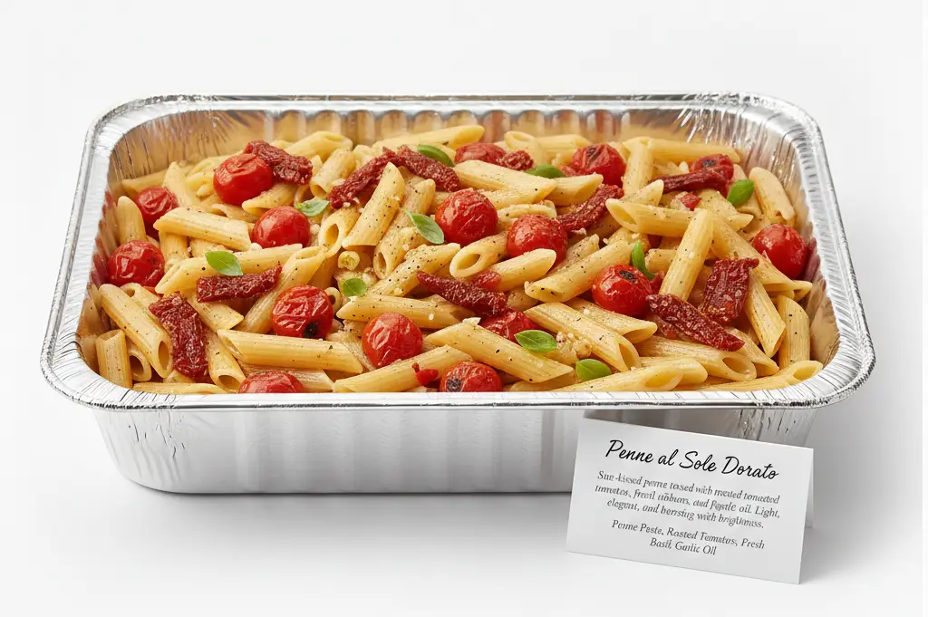 Penne al Sole Dorato — Rome Style pasta