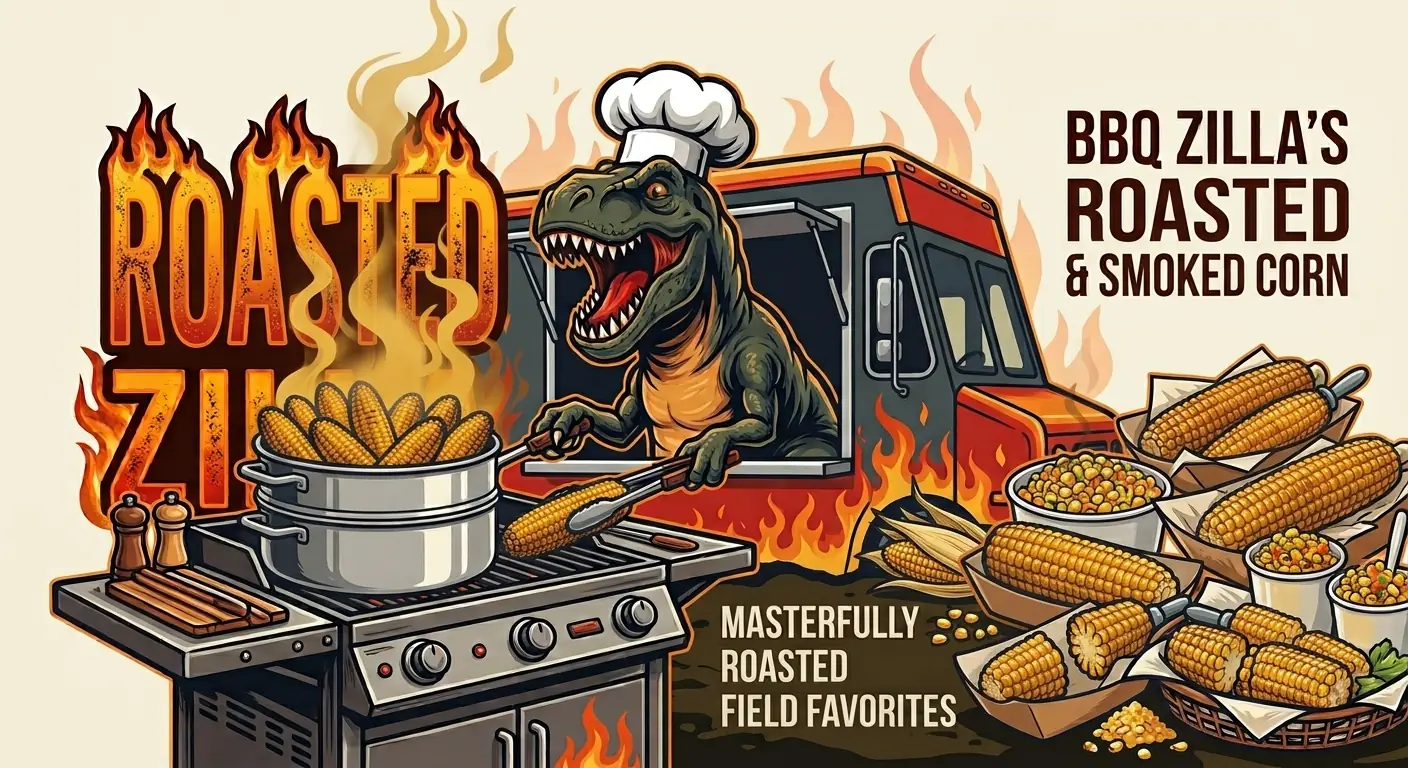 Zilla Catering roasted and smoked corn on the cob
